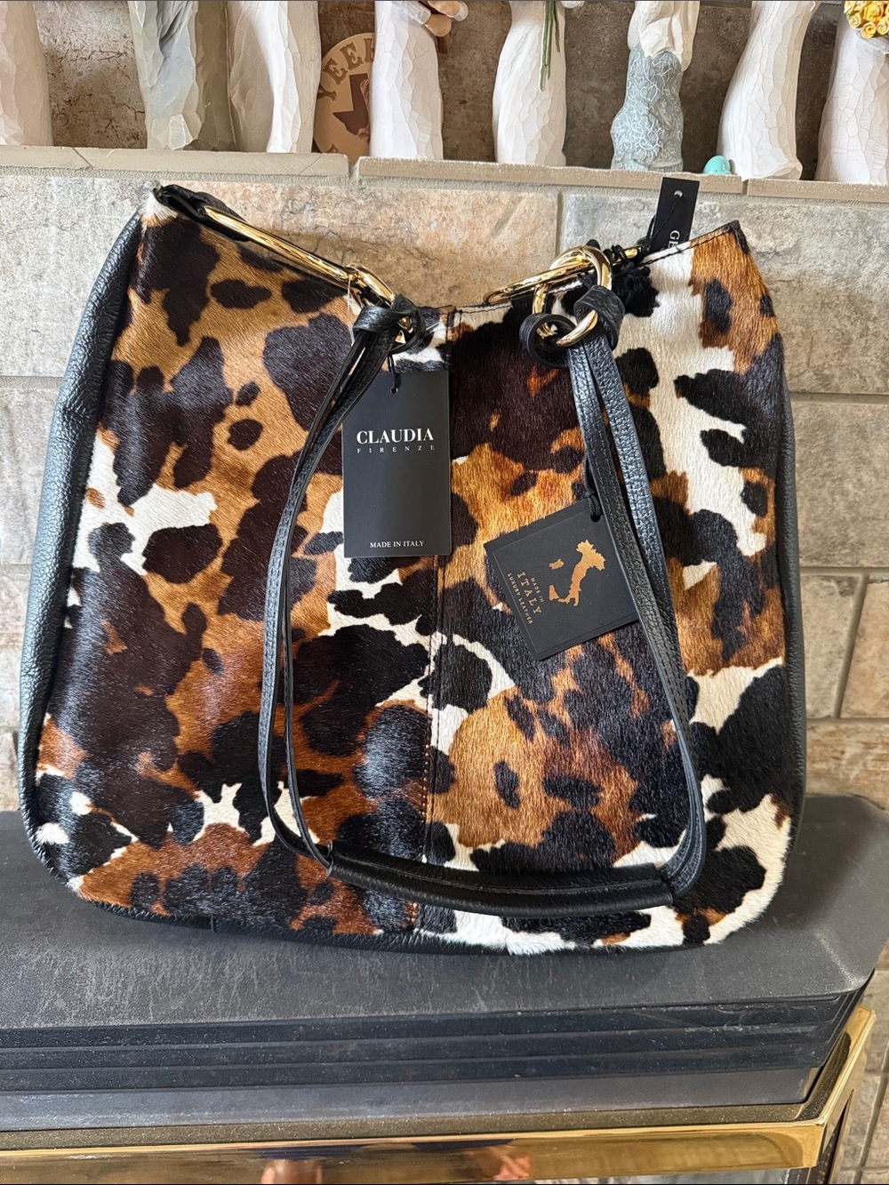 Claudia Leopard-Print Tote Bag-Stunning